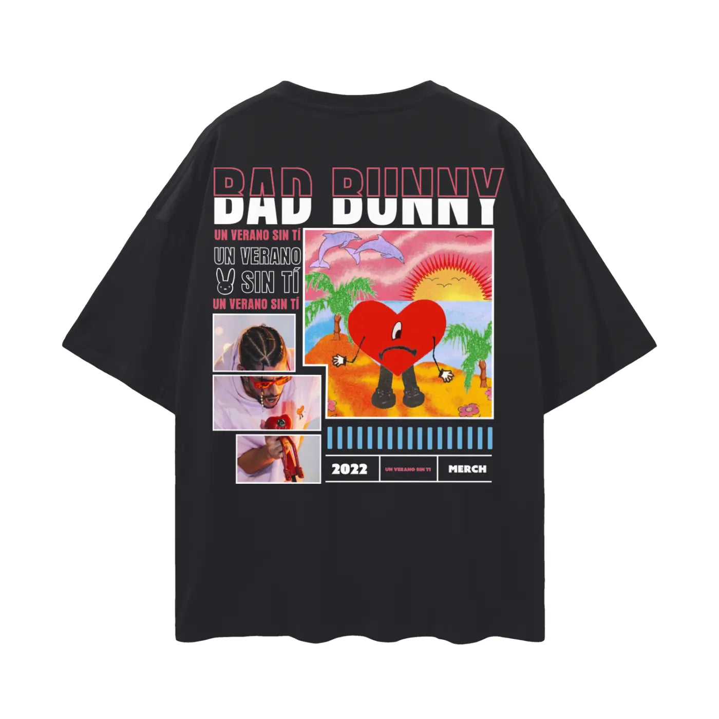 BAD BUNNY Oversize Deep Drop Shoulder Tee ODMPOD