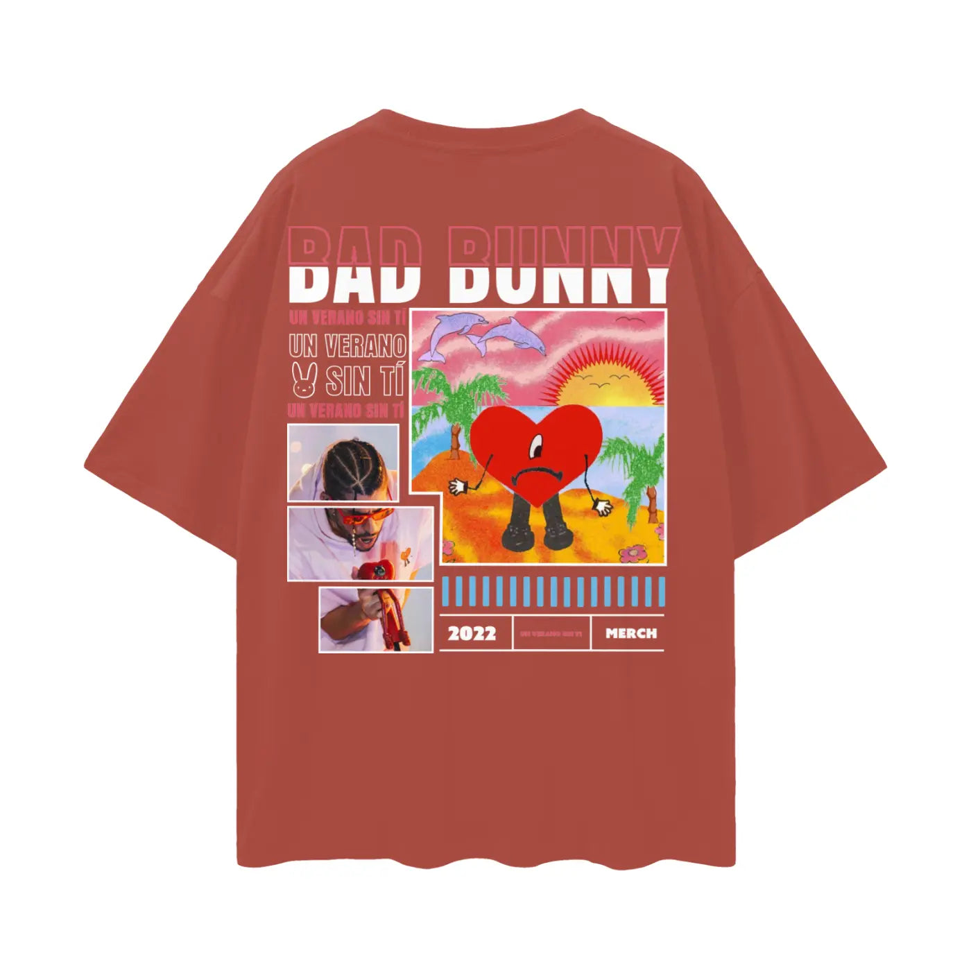 BAD BUNNY Oversize Deep Drop Shoulder Tee ODMPOD