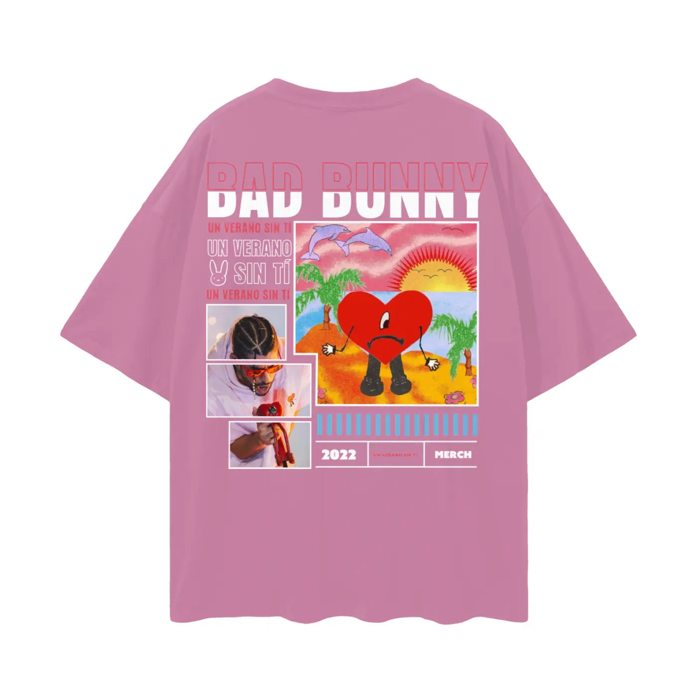 BAD BUNNY Oversize Deep Drop Shoulder Tee ODMPOD