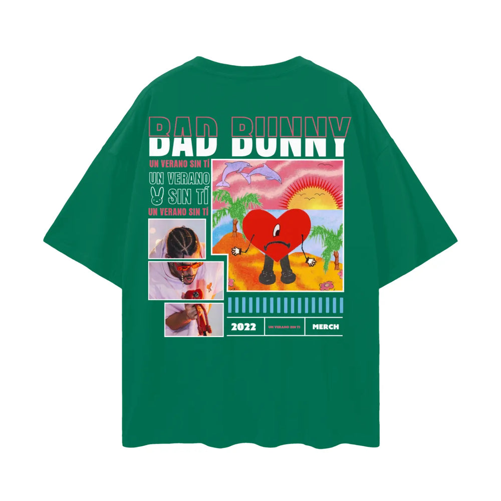 BAD BUNNY Oversize Deep Drop Shoulder Tee ODMPOD