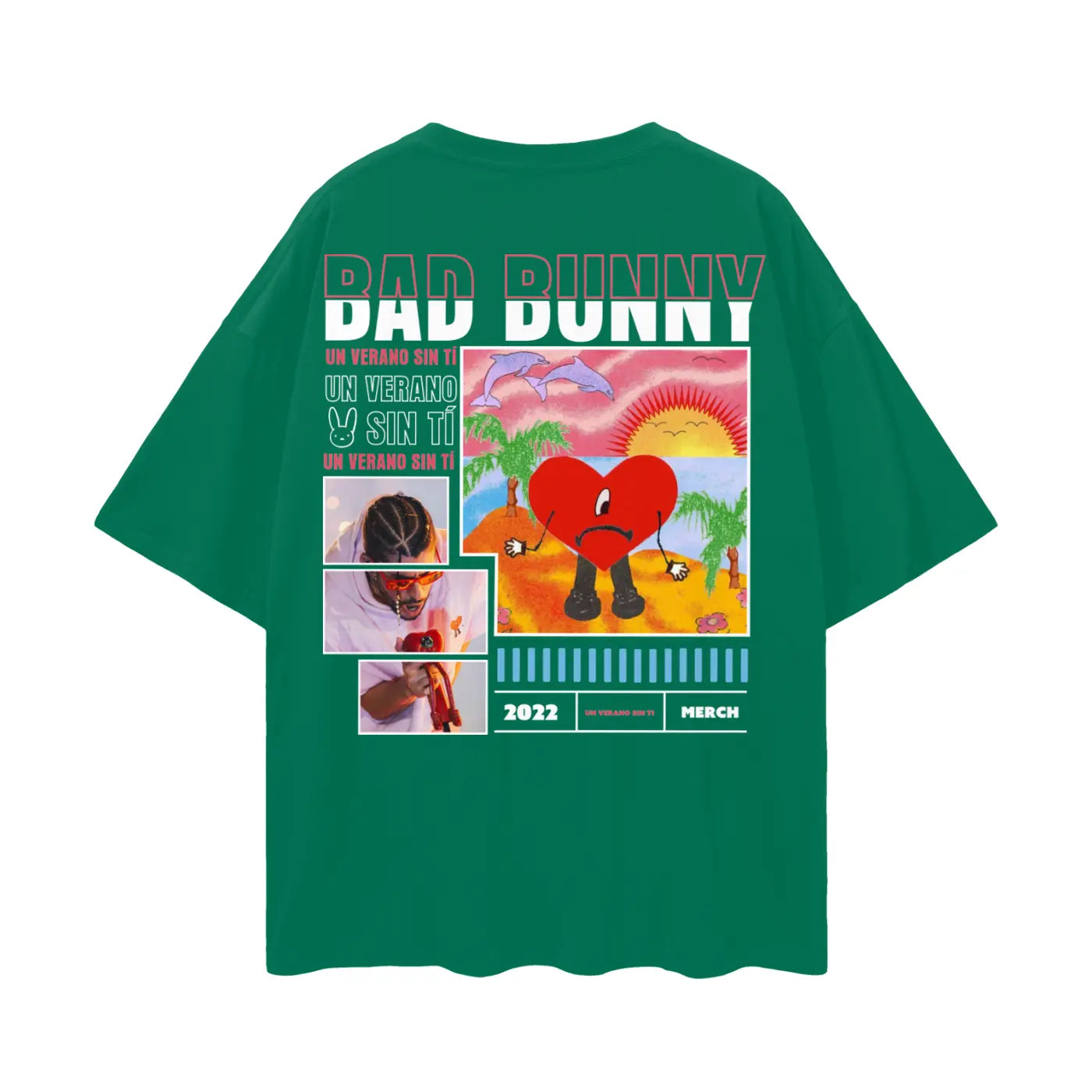 BAD BUNNY Oversize Deep Drop Shoulder Tee ODMPOD