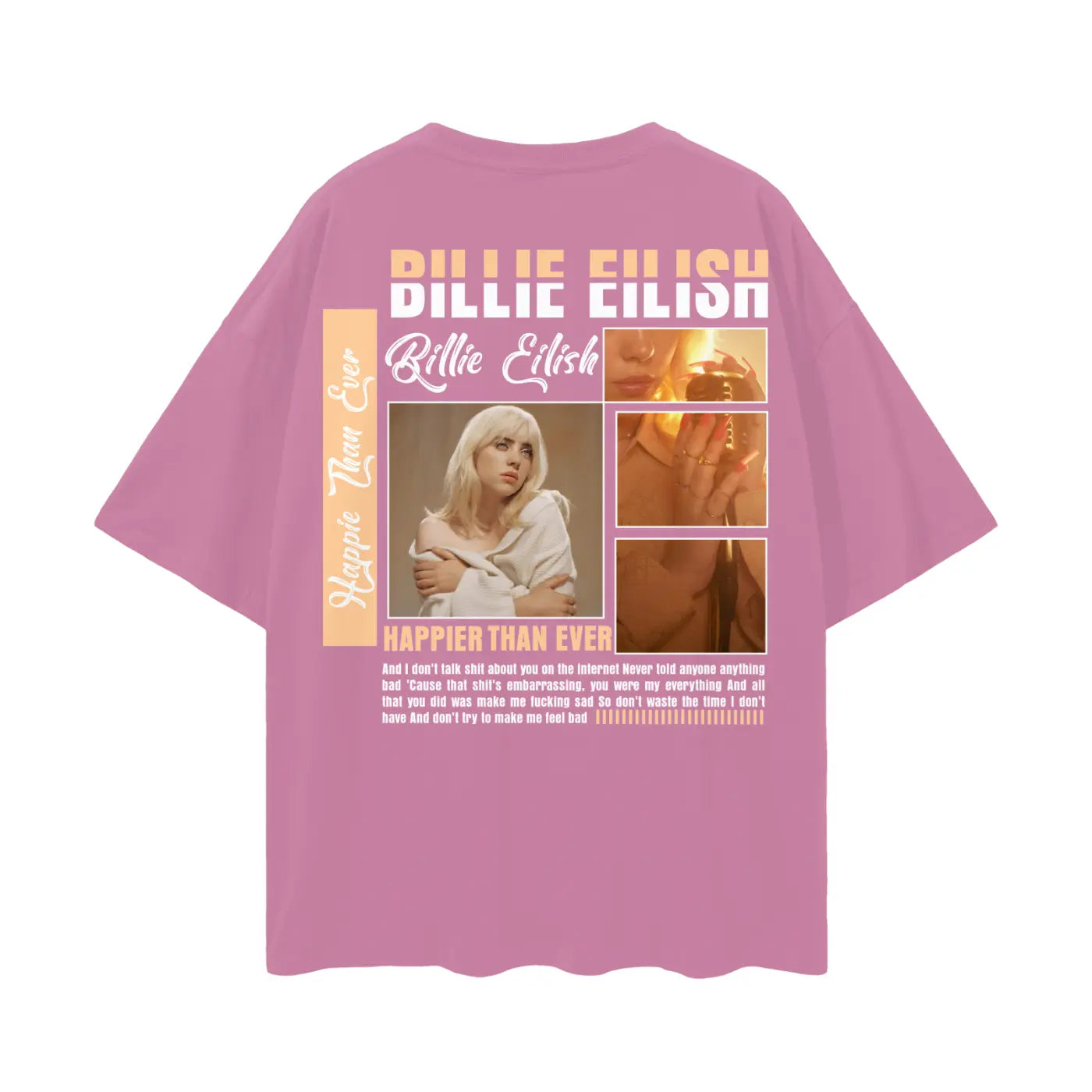BILLIE EILISH Oversize Deep Drop Shoulder Tee ODMPOD