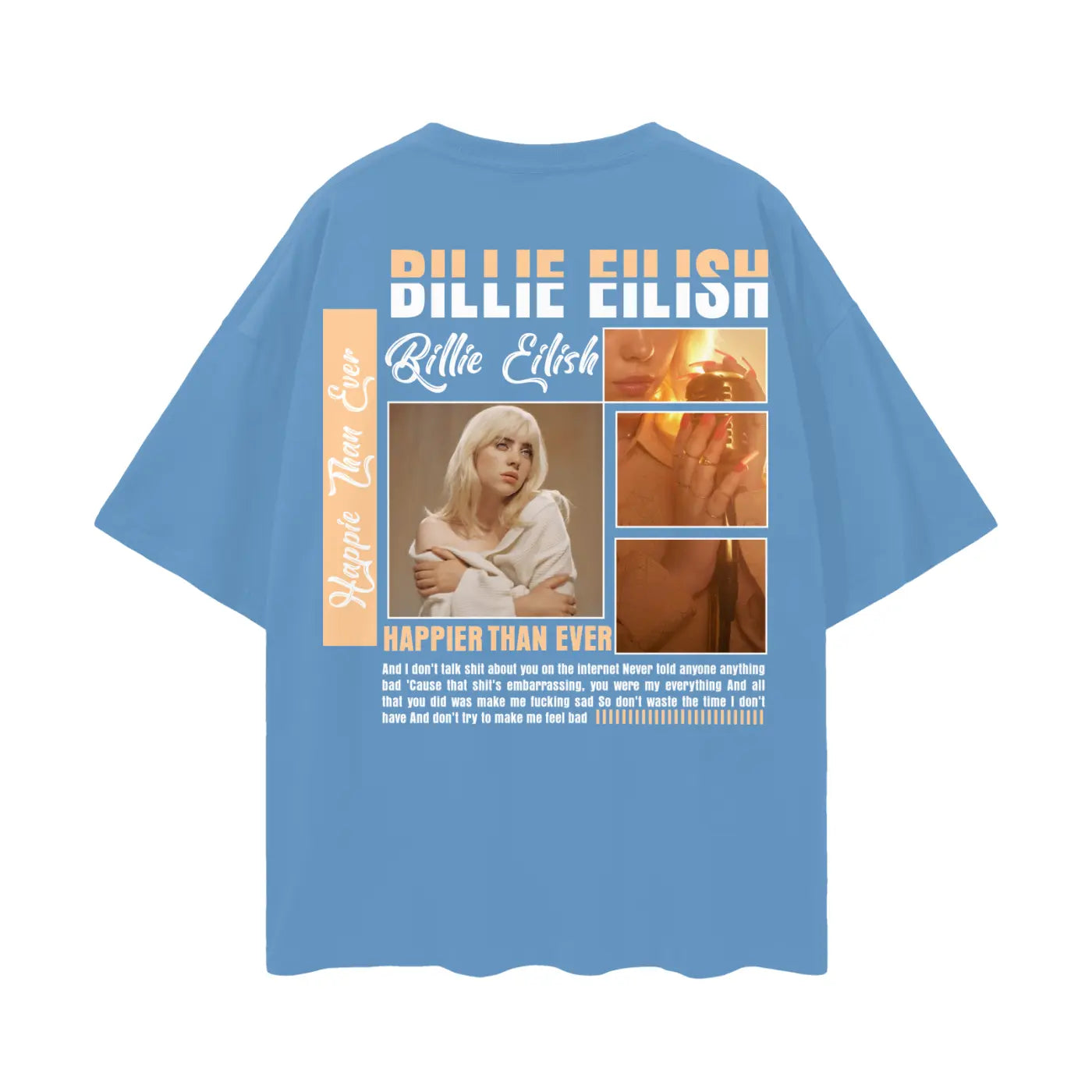 BILLIE EILISH Oversize Deep Drop Shoulder Tee ODMPOD