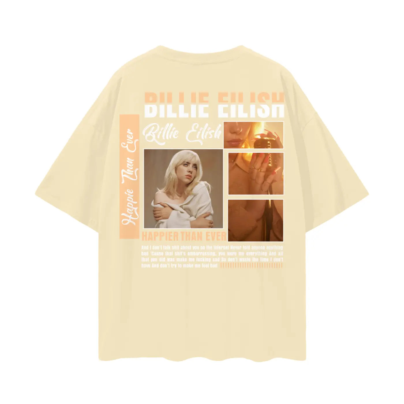 BILLIE EILISH Oversize Deep Drop Shoulder Tee ODMPOD