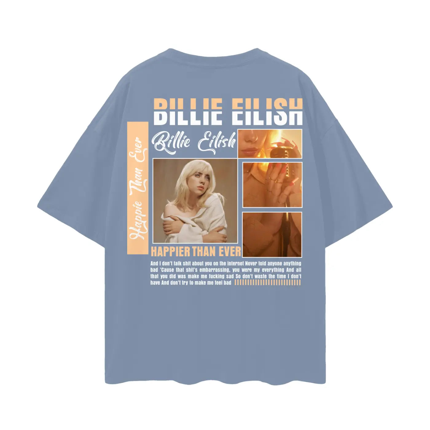 BILLIE EILISH Oversize Deep Drop Shoulder Tee ODMPOD