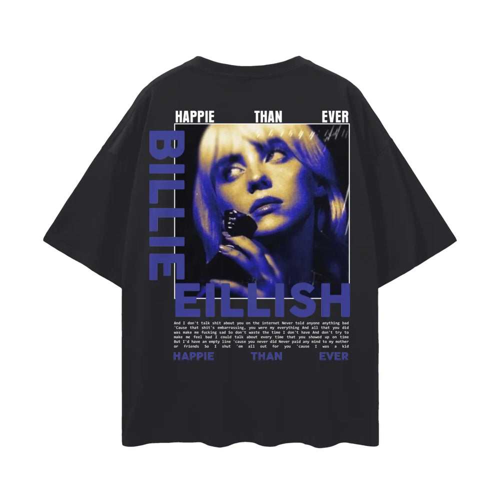 BILLIE EILLISH Oversize Deep Drop Shoulder Tee ODMPOD