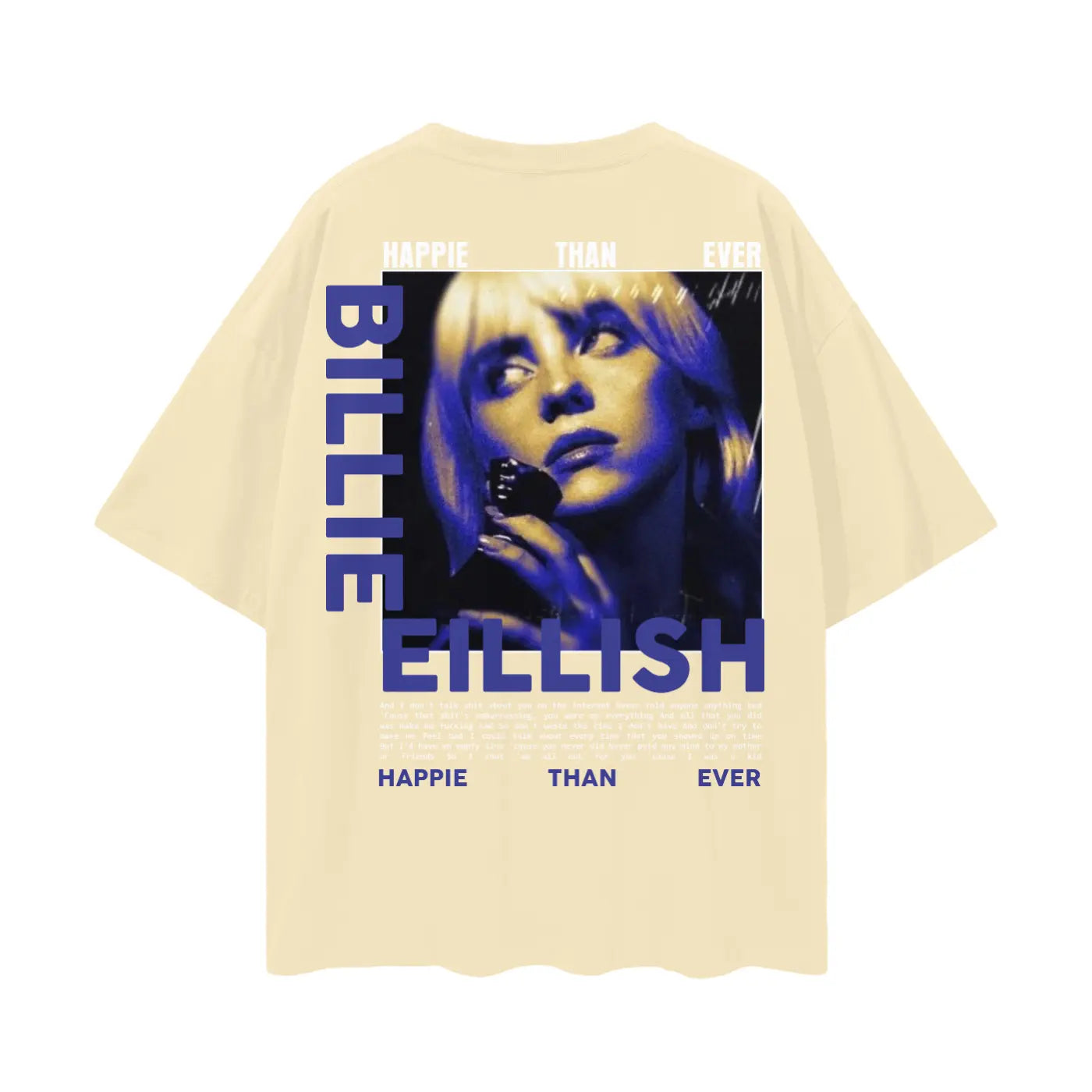 BILLIE EILLISH Oversize Deep Drop Shoulder Tee ODMPOD