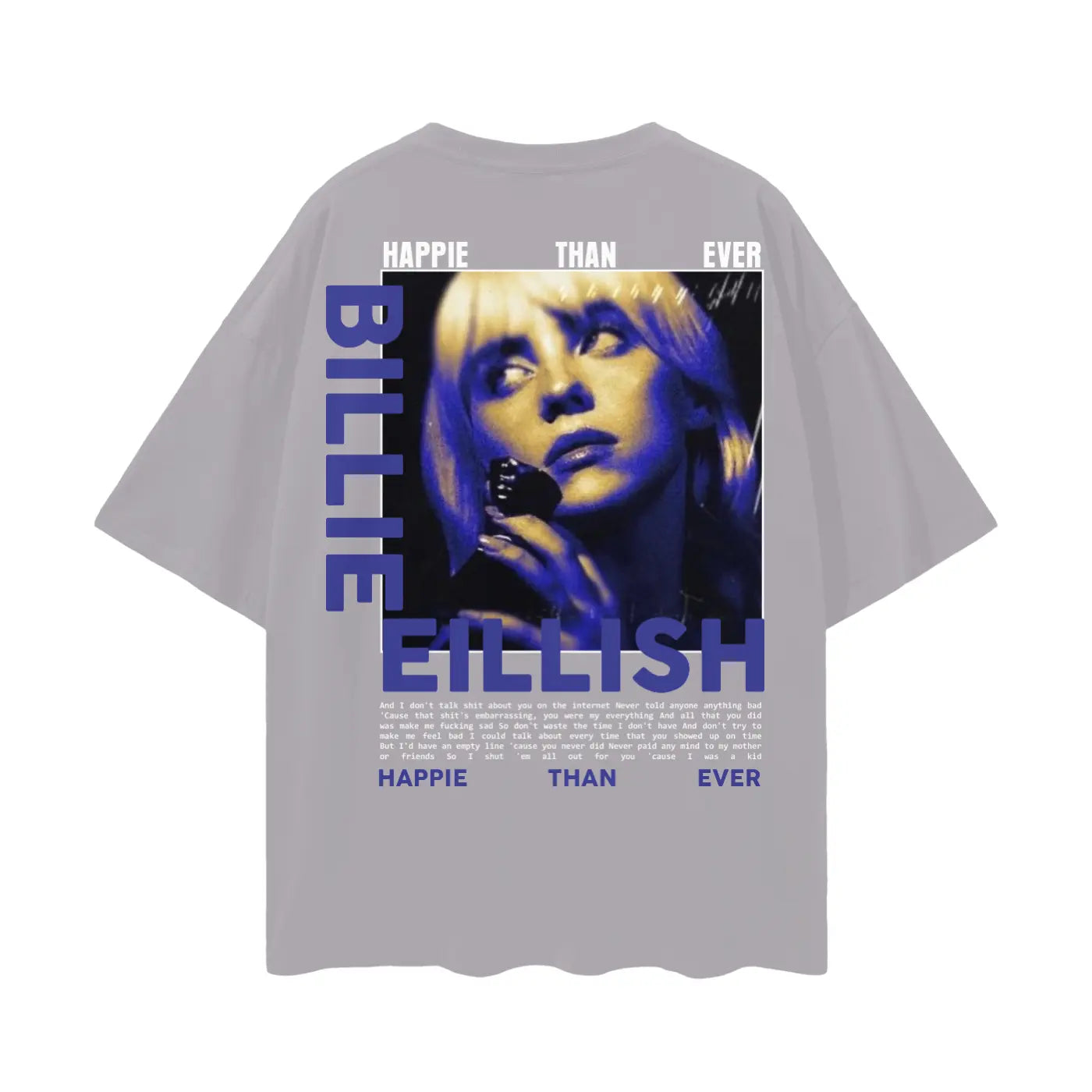 BILLIE EILLISH Oversize Deep Drop Shoulder Tee ODMPOD