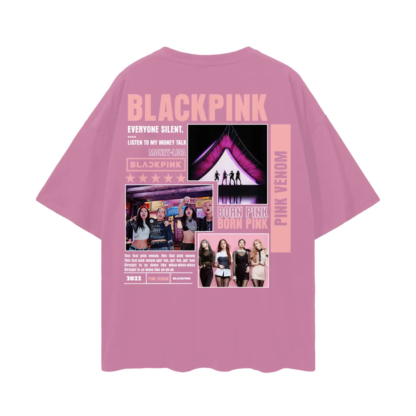 BLACKPINCK Oversize Deep Drop Shoulder Tee ODMPOD