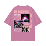 BLACKPINCK Oversize Deep Drop Shoulder Tee ODMPOD