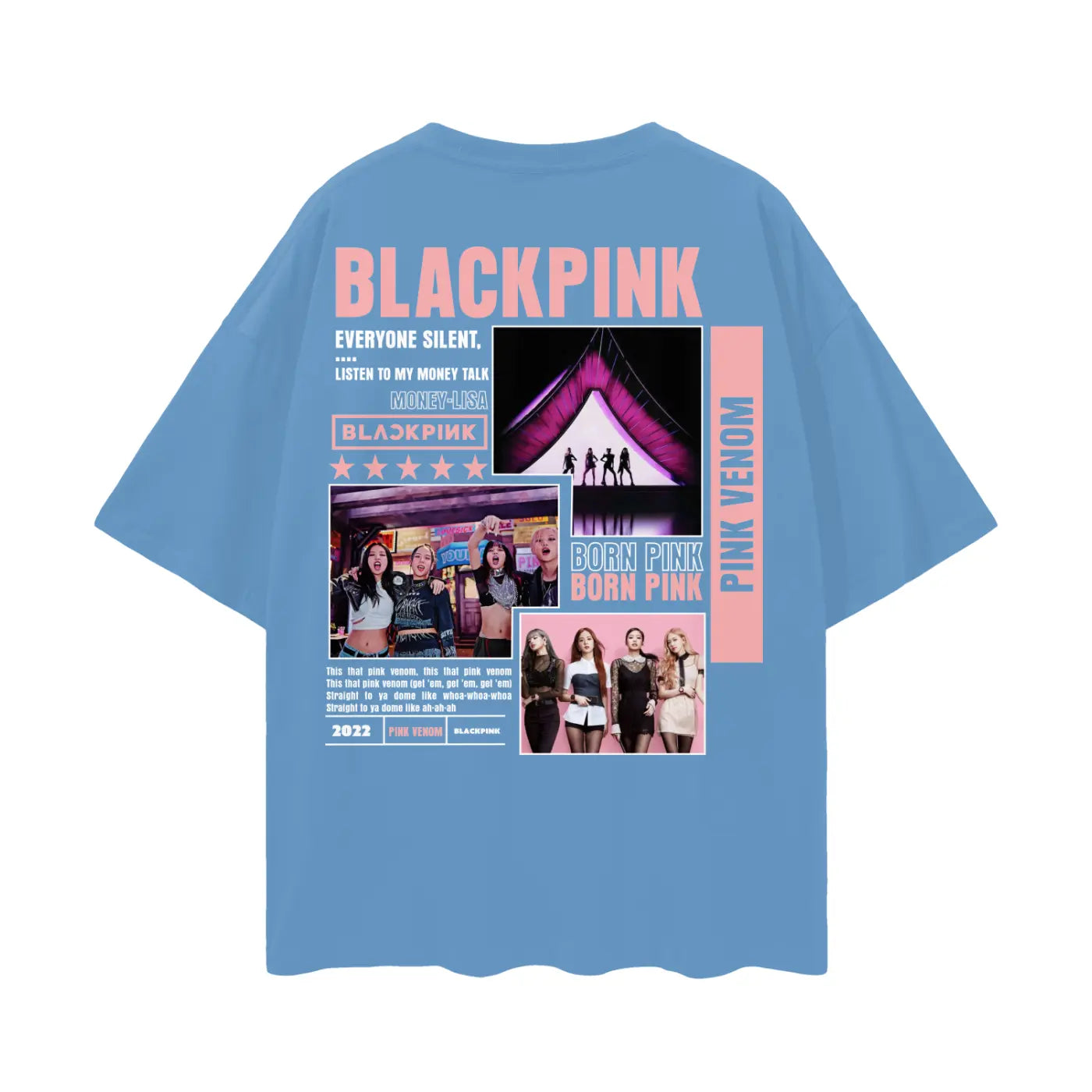 BLACKPINCK Oversize Deep Drop Shoulder Tee ODMPOD