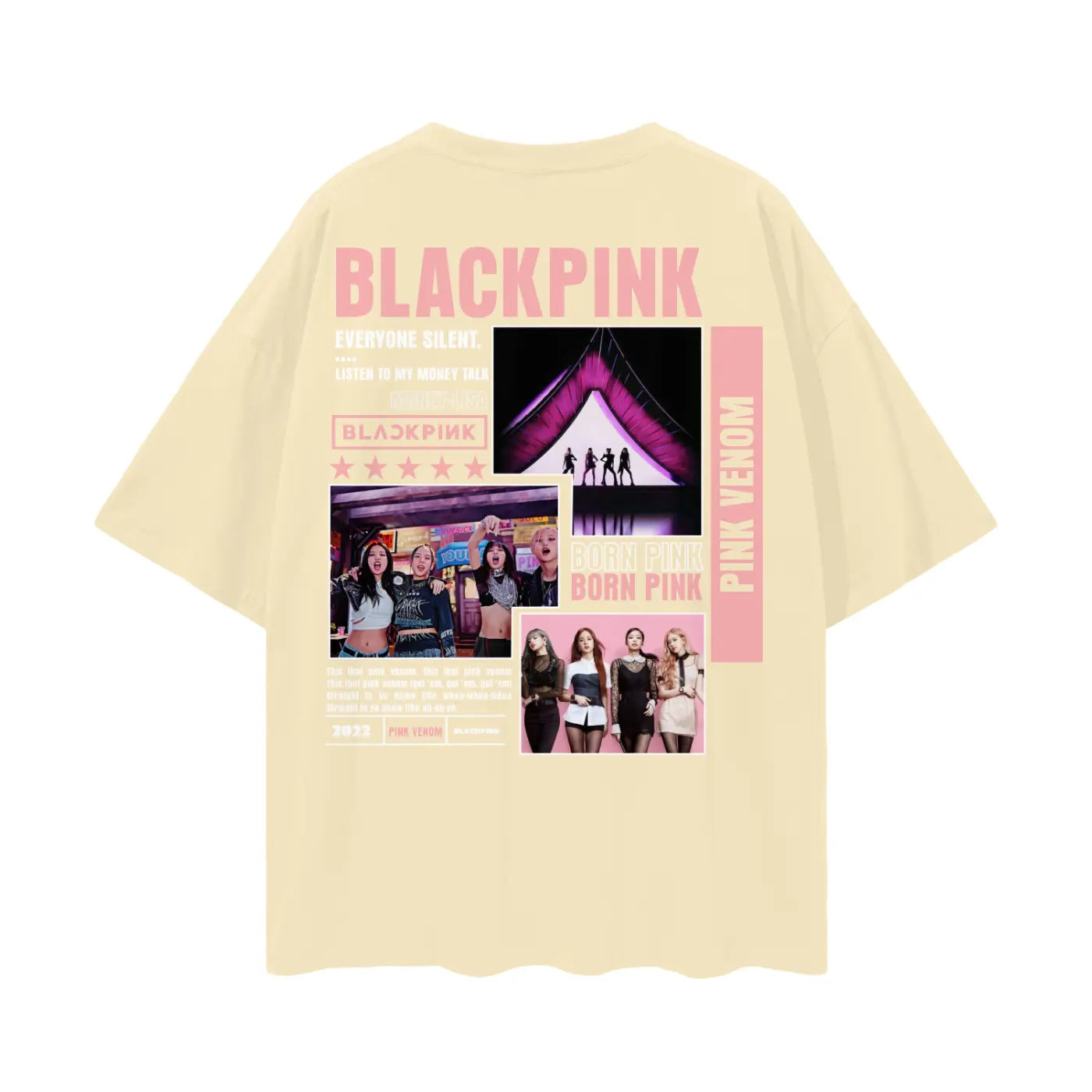 BLACKPINCK Oversize Deep Drop Shoulder Tee ODMPOD