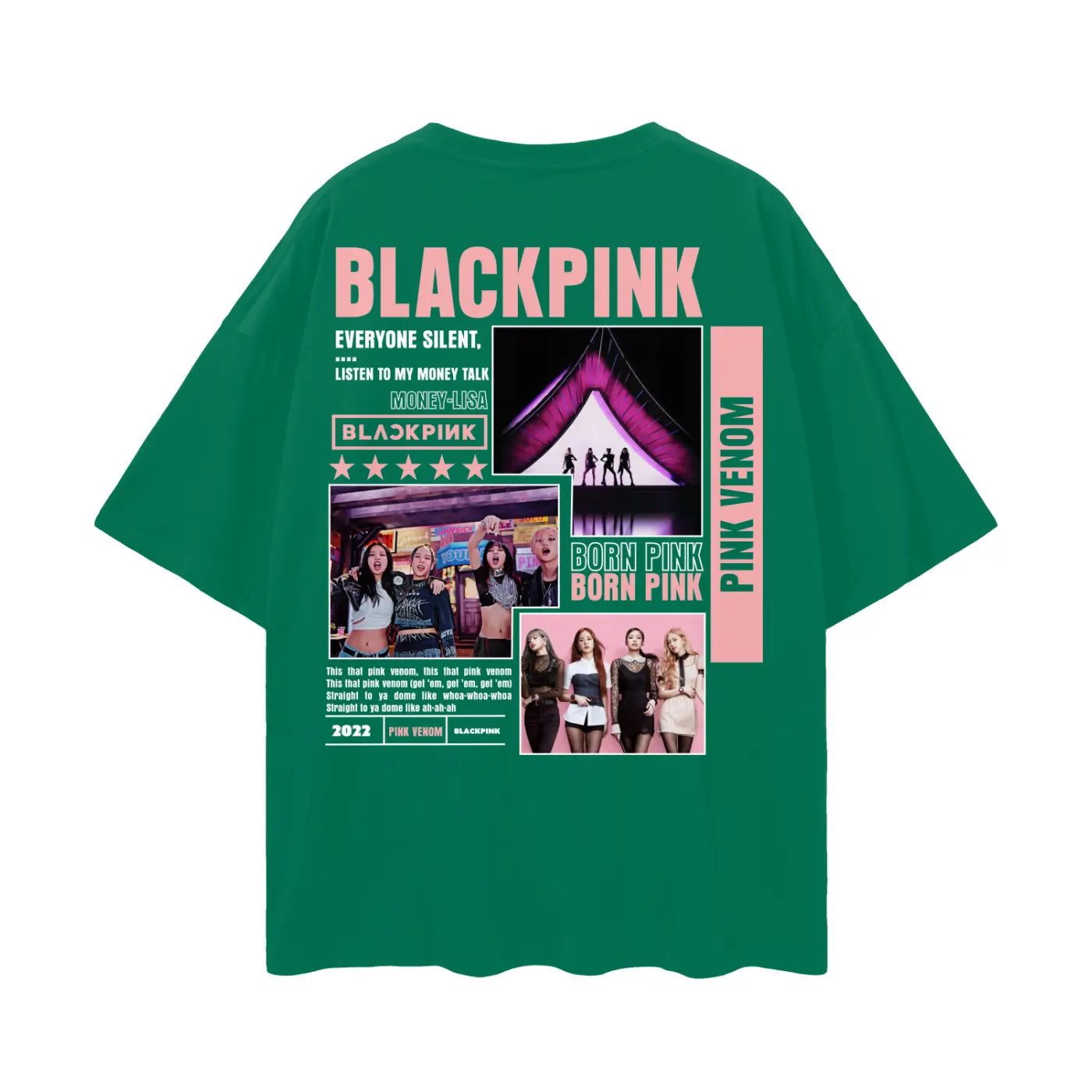 BLACKPINCK Oversize Deep Drop Shoulder Tee ODMPOD