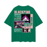 BLACKPINCK Oversize Deep Drop Shoulder Tee ODMPOD