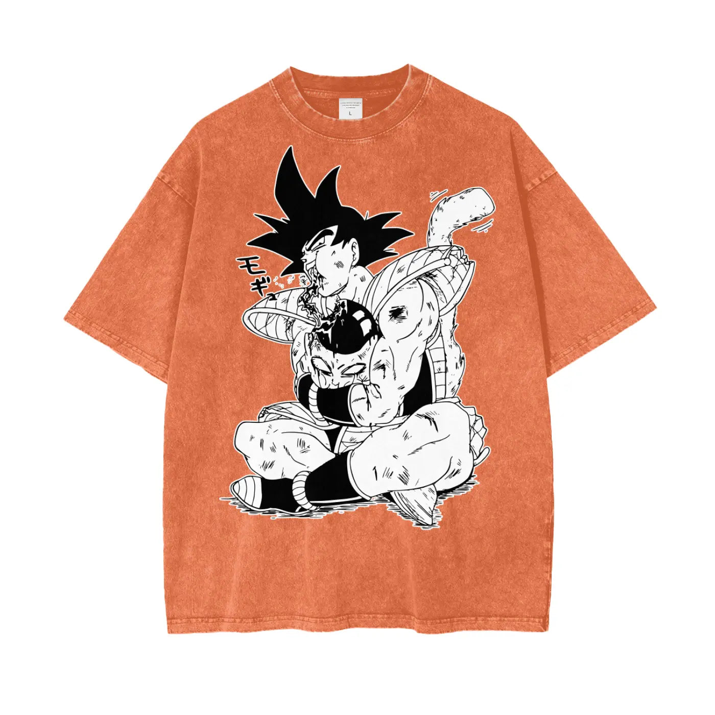 Bardock Dragonball Oversize Snow Washed T-Shirt ODMPOD