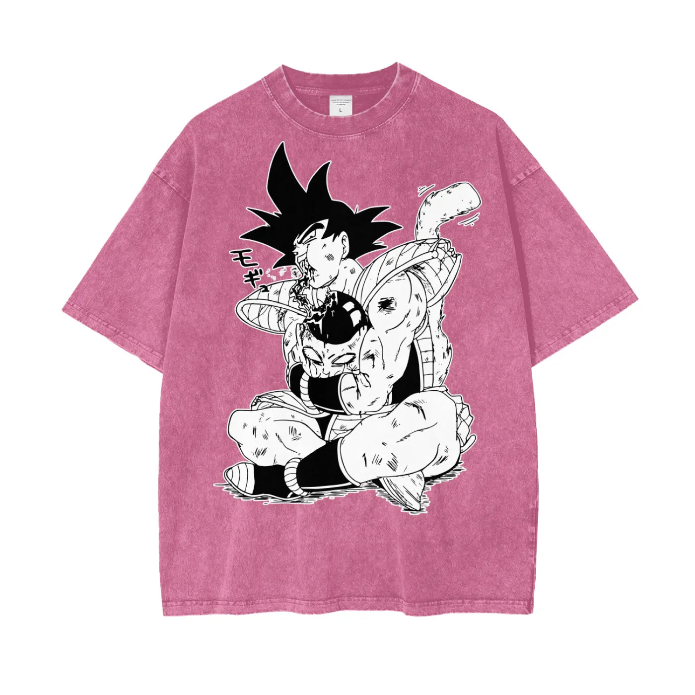 Bardock Dragonball Oversize Snow Washed T-Shirt ODMPOD