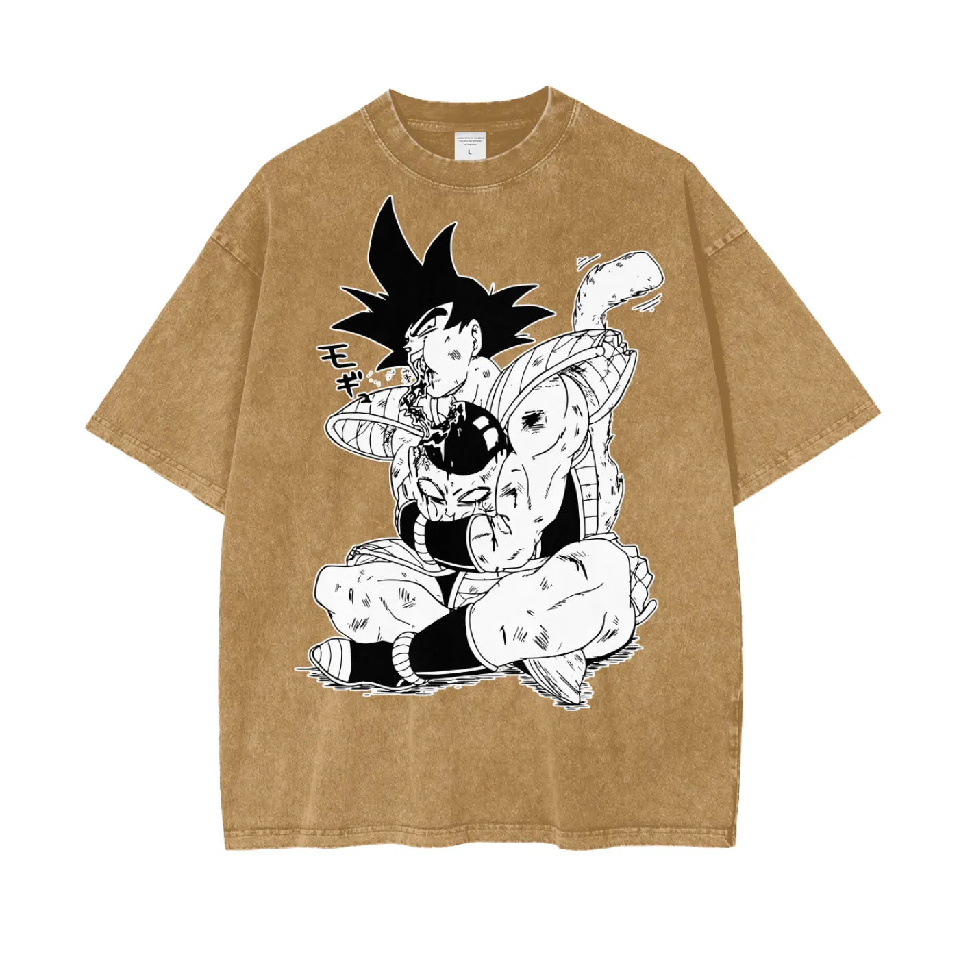 Bardock Dragonball Oversize Snow Washed T-Shirt ODMPOD