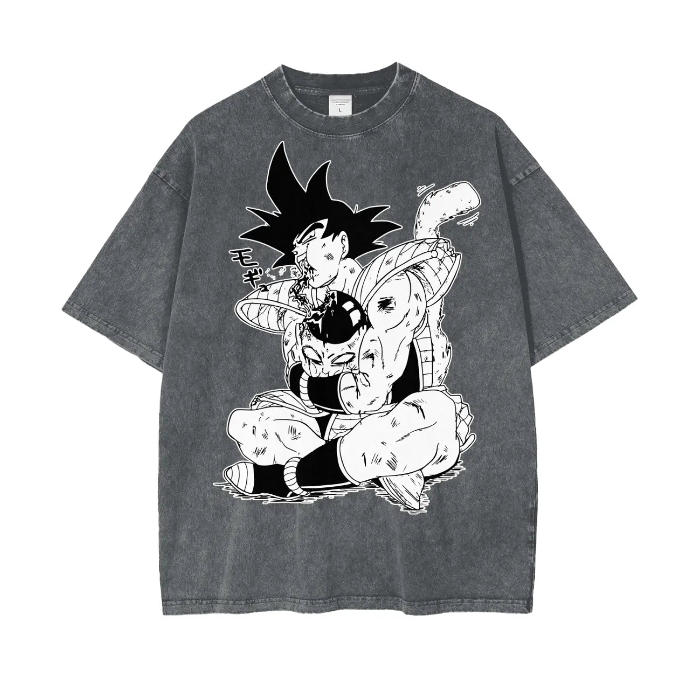Bardock Dragonball Oversize Snow Washed T-Shirt ODMPOD