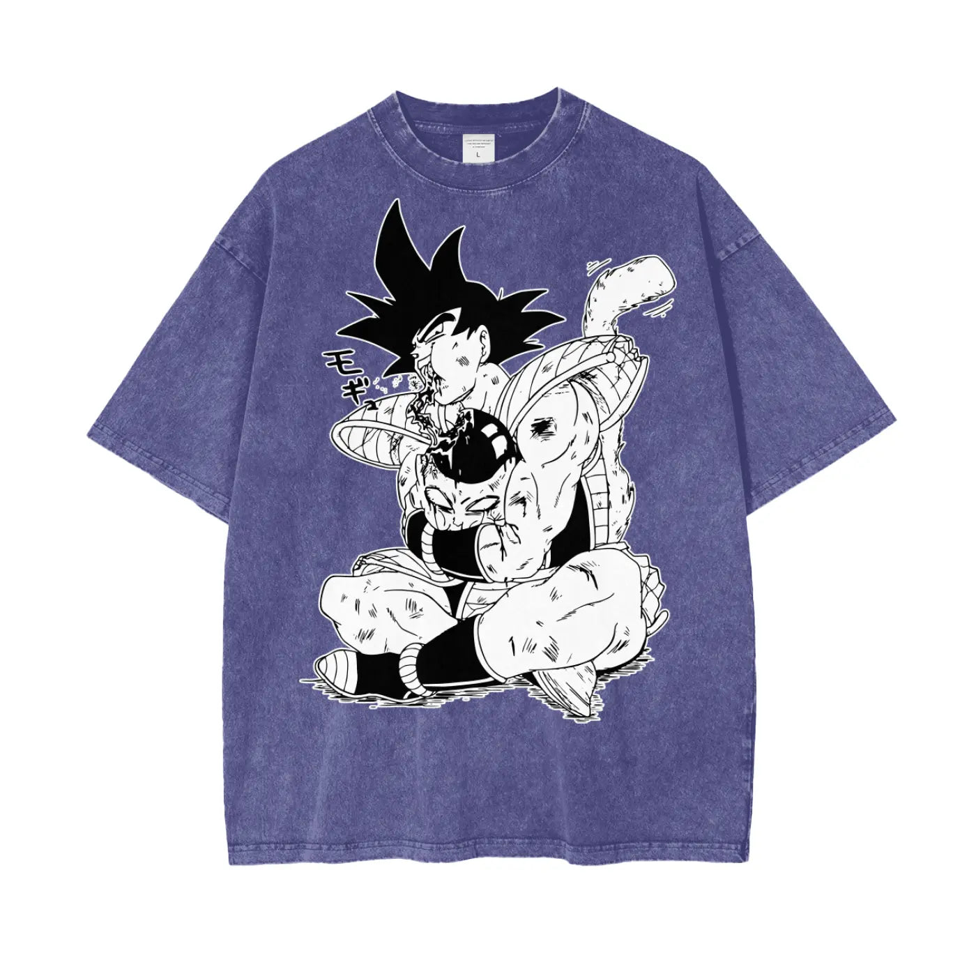 Bardock Dragonball Oversize Snow Washed T-Shirt ODMPOD