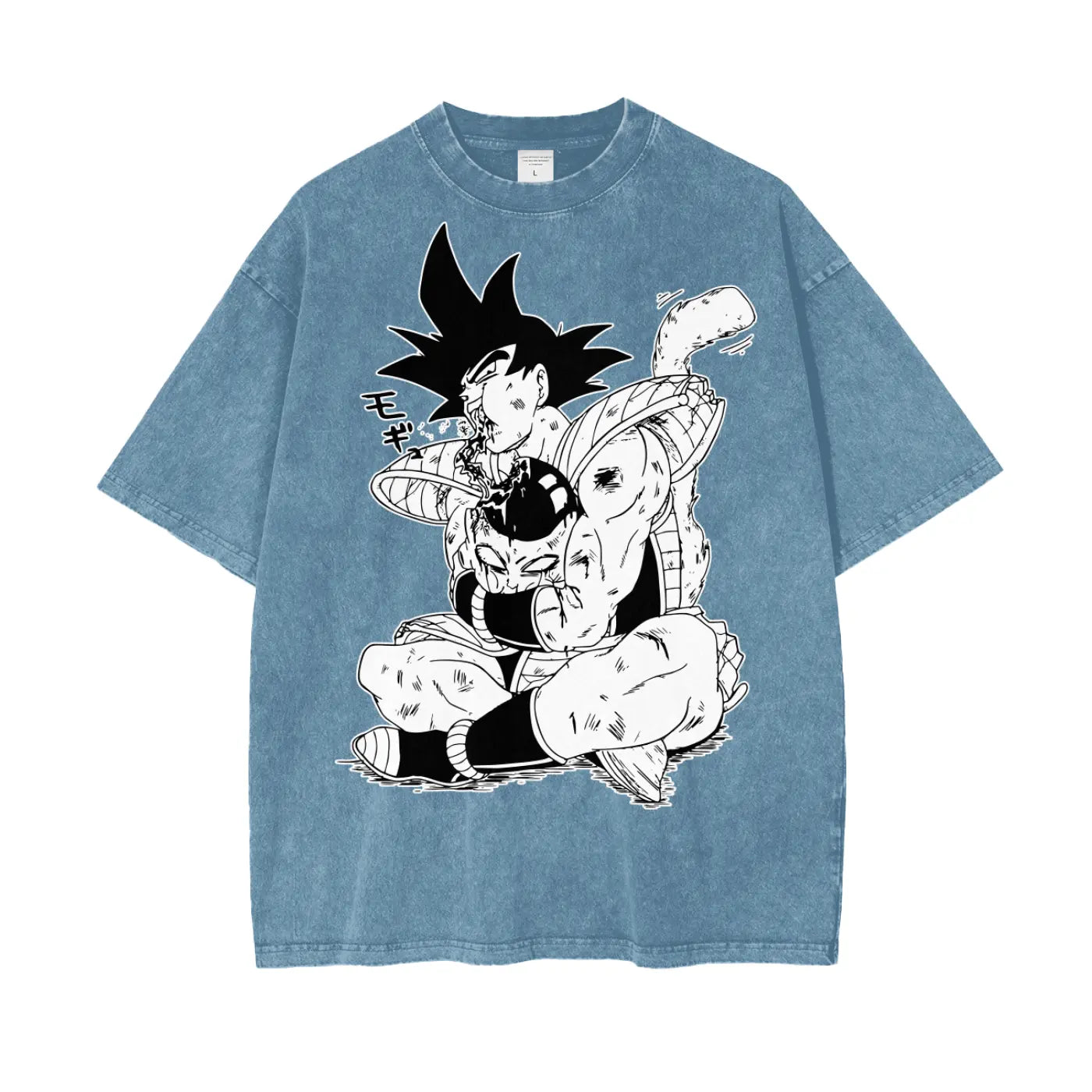 Bardock Dragonball Oversize Snow Washed T-Shirt ODMPOD