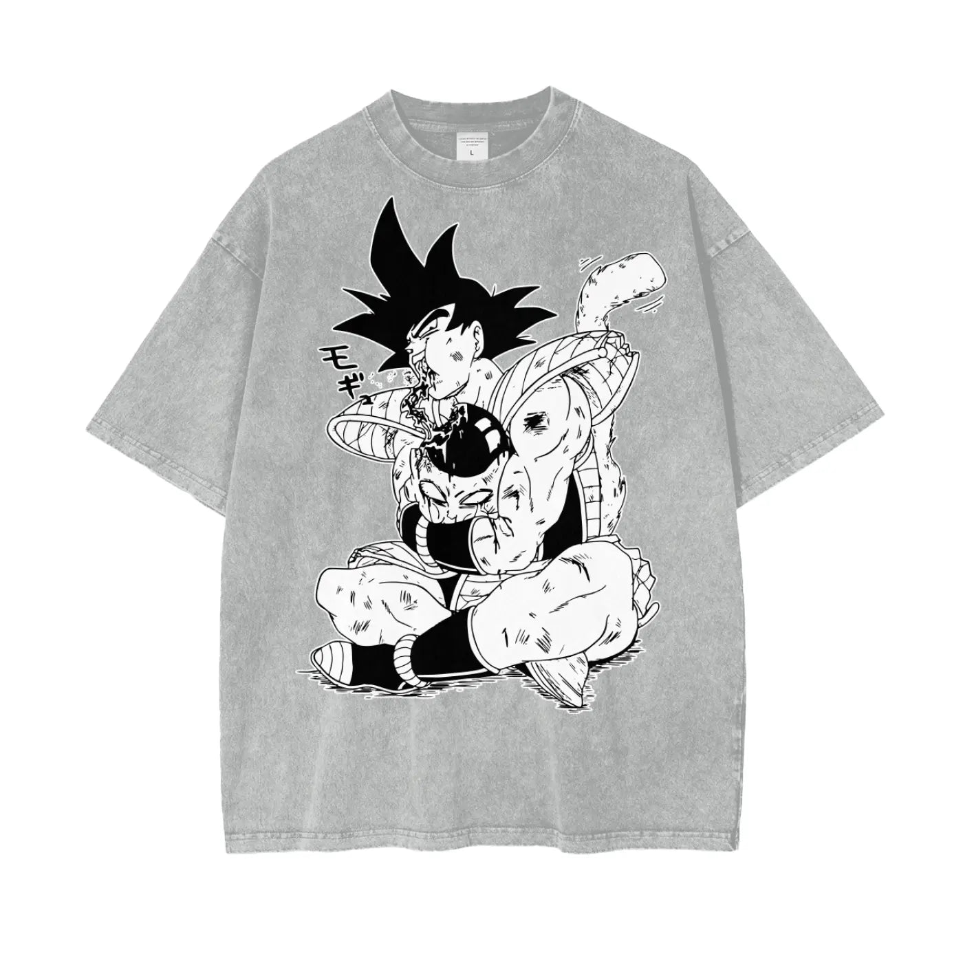 Bardock Dragonball Oversize Snow Washed T-Shirt ODMPOD
