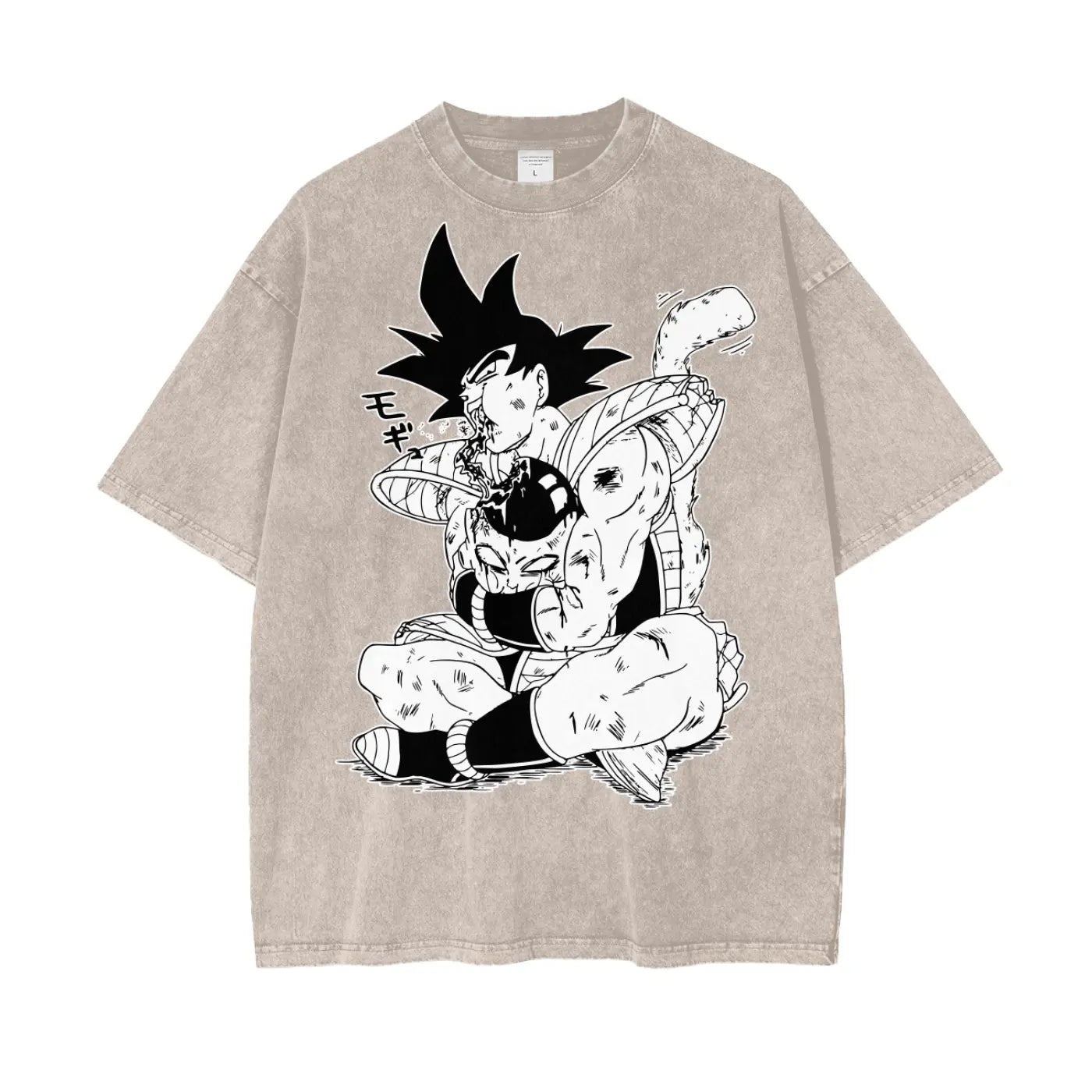Bardock Dragonball Oversize Snow Washed T-Shirt ODMPOD