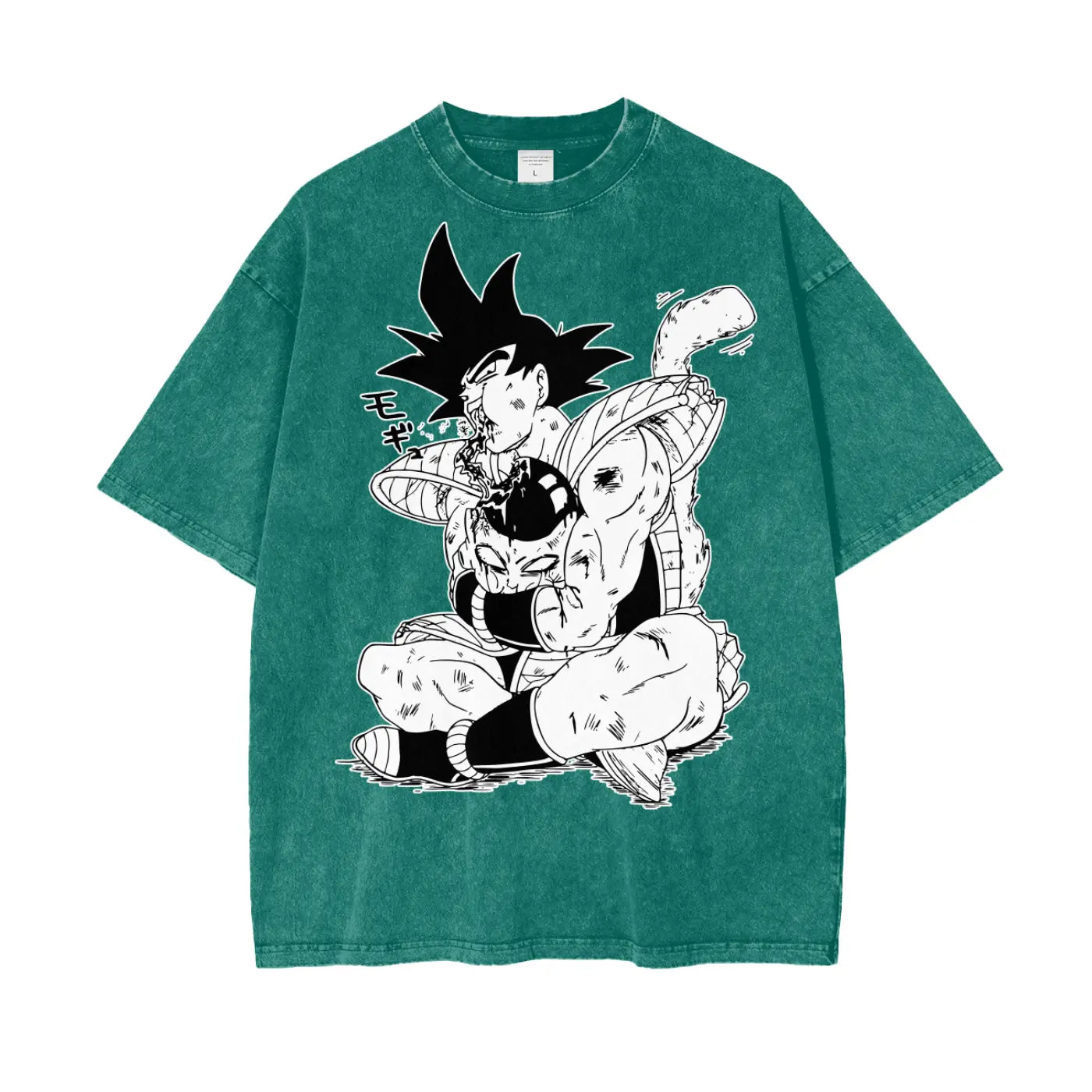 Bardock Dragonball Oversize Snow Washed T-Shirt ODMPOD