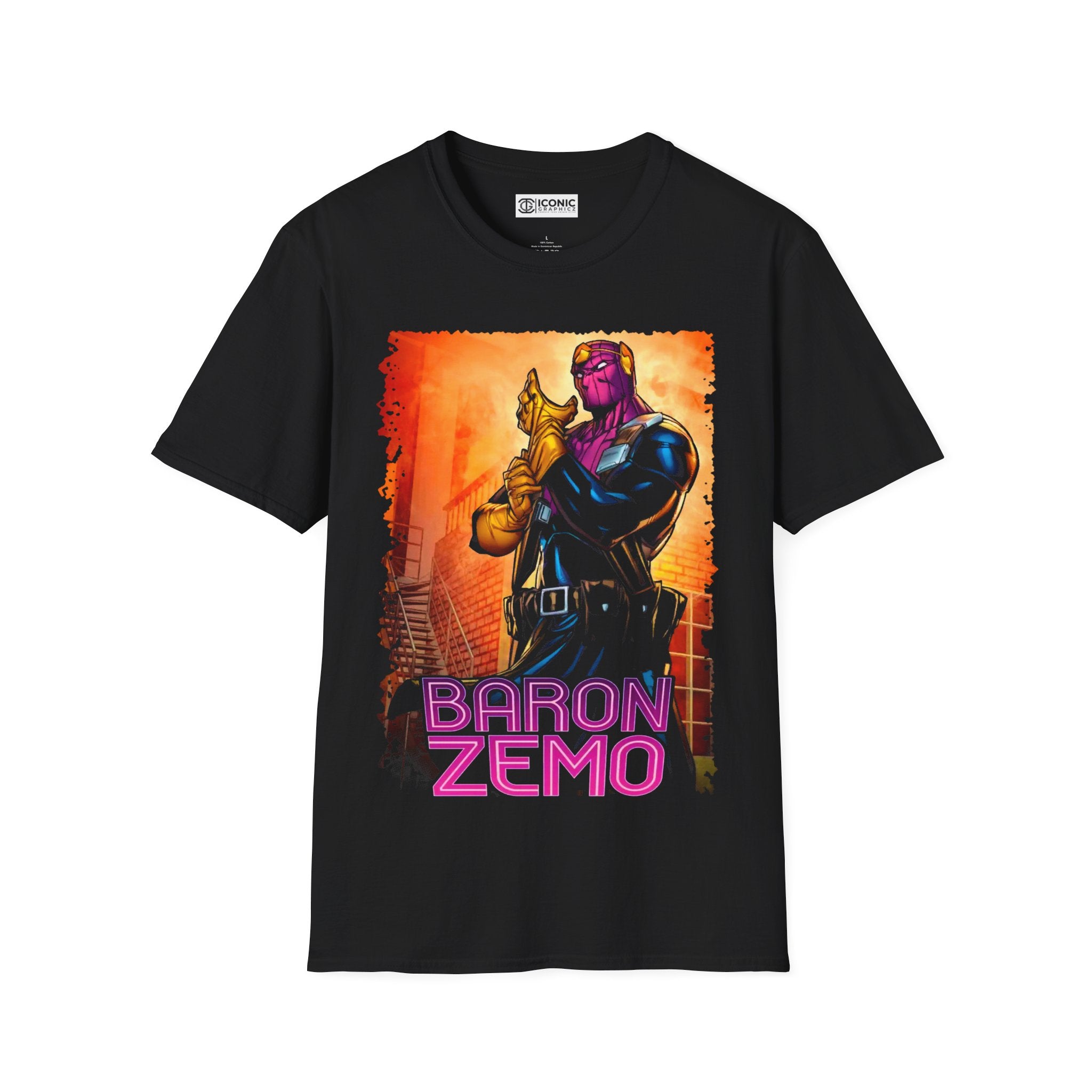 Baron Zemo T-Shirt - IGZ Clothing  - Baron Zemo Unisex Softstyle T-Shirt Best Price 26 at IGZ Clothing 