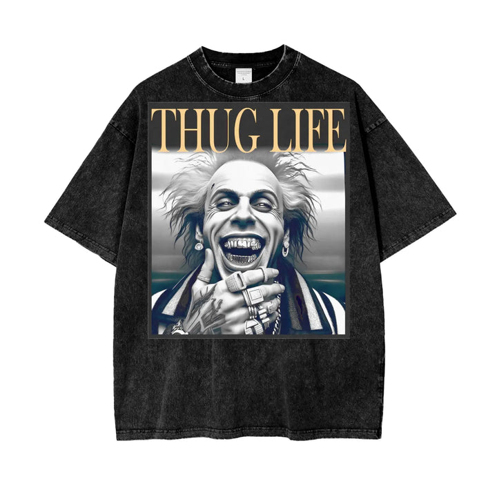 Beetlejuice Oversize Snow Washed T-Shirt ODMPOD