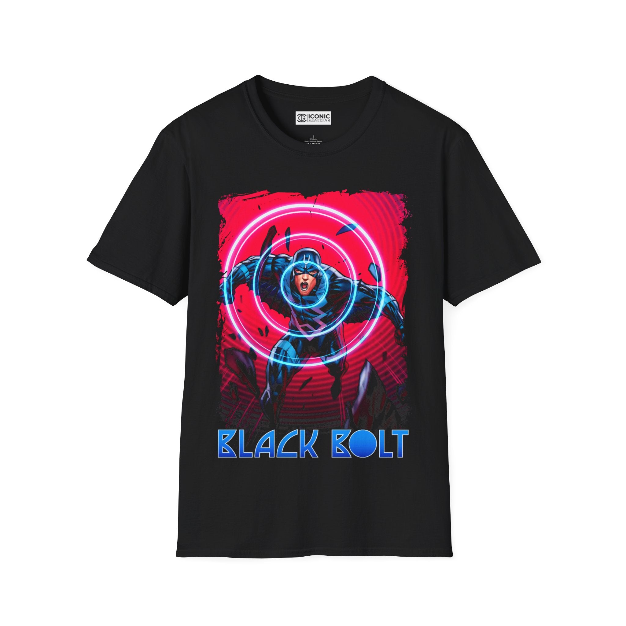 Black Bolt T-Shirt - IGZ Clothing  - Black Bolt Unisex Softstyle T-Shirt Best Price 26 at IGZ Clothing 