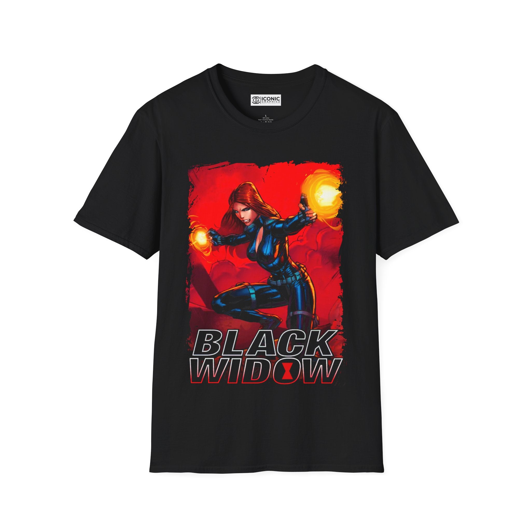 Black Widow T-Shirt - IGZ Clothing  - Black Widow Unisex Softstyle T-Shirt Best Price 26 at IGZ Clothing 