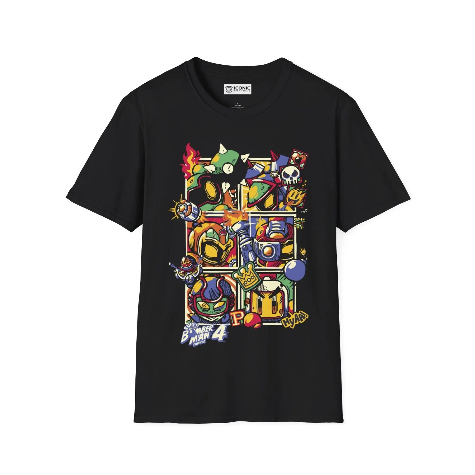 Bomber Man T-Shirt Printify