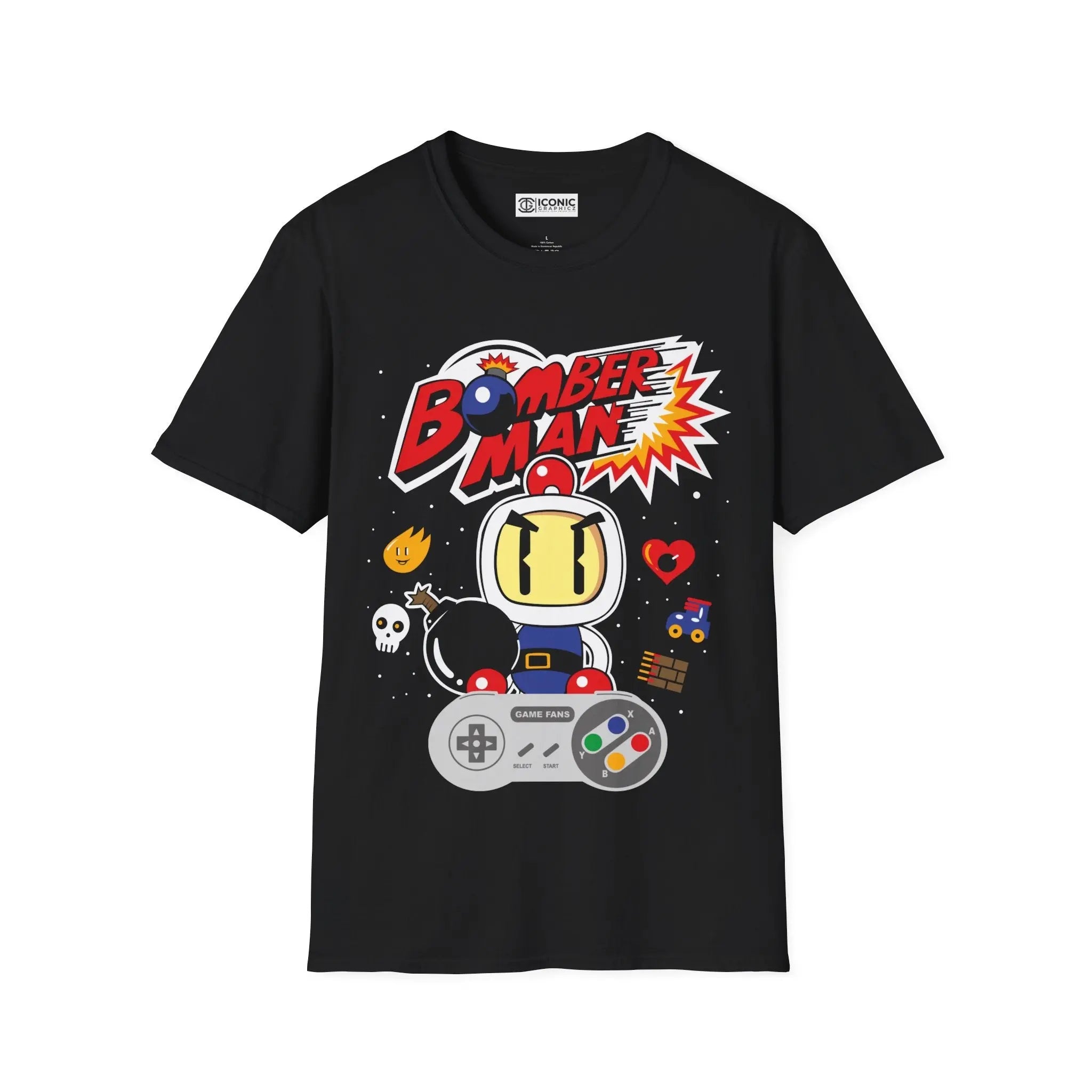 Bomber man T-Shirt Printify