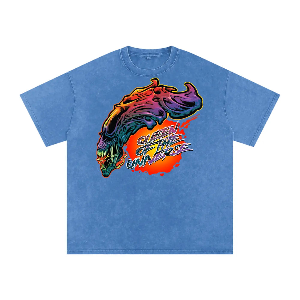 Bright Alien Acid Wash Oversize T-Shirt - 250 GSM ODMPOD