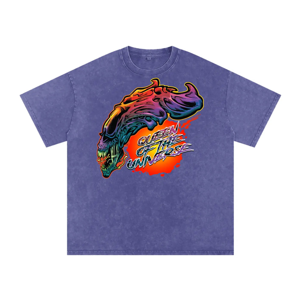 Bright Alien Acid Wash Oversize T-Shirt - 250 GSM ODMPOD