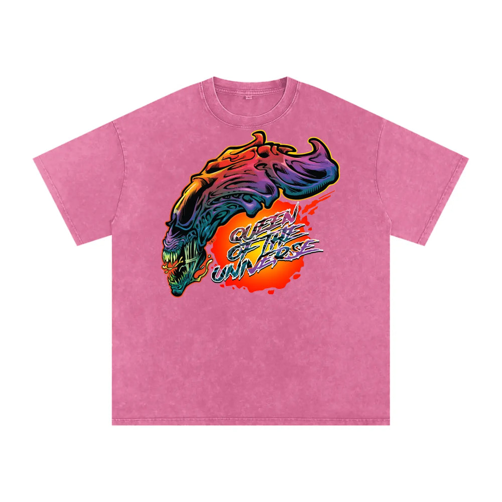 Bright Alien Acid Wash Oversize T-Shirt - 250 GSM ODMPOD