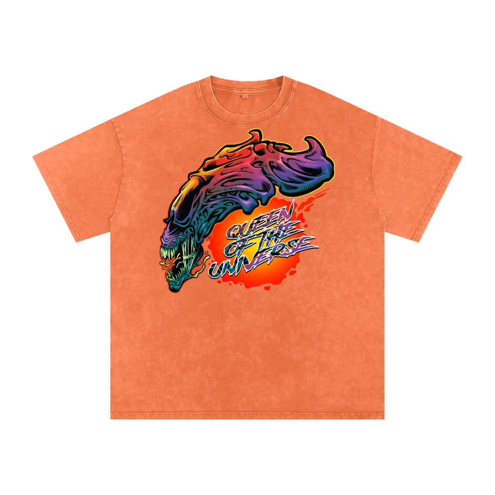 Bright Alien Acid Wash Oversize T-Shirt - 250 GSM ODMPOD
