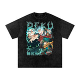 Deku My hero academia Acid Wash Oversize T-Shirt ODMPOD