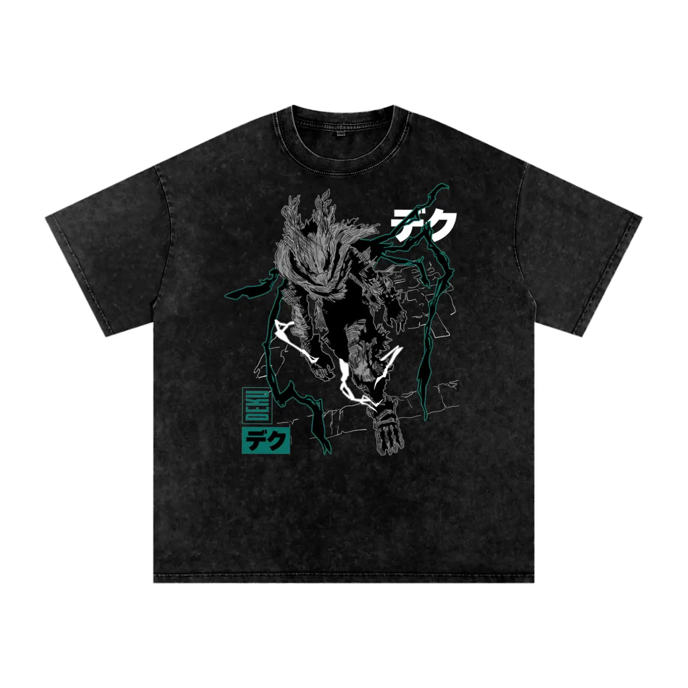 Deku My hero academia Acid Wash Oversize T-Shirt ODMPOD
