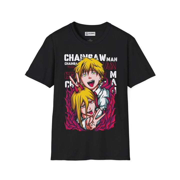 Denji and Power Chainsaw Man T-Shirt Printify