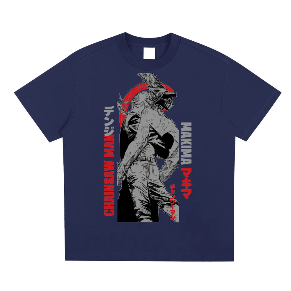 Denji x Makima Chainsaw-Man Sorona Quick-Dry Cooling T-shirt ODMPOD