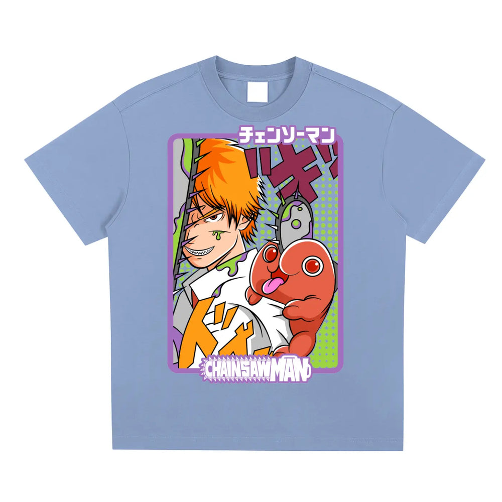Denji x Puchita Chainsaw-man Sorona Quick-Dry Cooling T-shirt ODMPOD