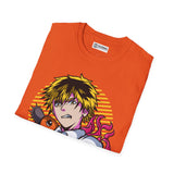 Denji and Pochita Chainsaw Man T-Shirt - IGZ Clothing  - Denji and Puchita Unisex Softstyle T-Shirt Best Price 26 at IGZ Clothing 