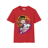 Denji and Pochita Chainsaw Man T-Shirt - IGZ Clothing  - Denji and Puchita Unisex Softstyle T-Shirt Best Price 26 at IGZ Clothing 