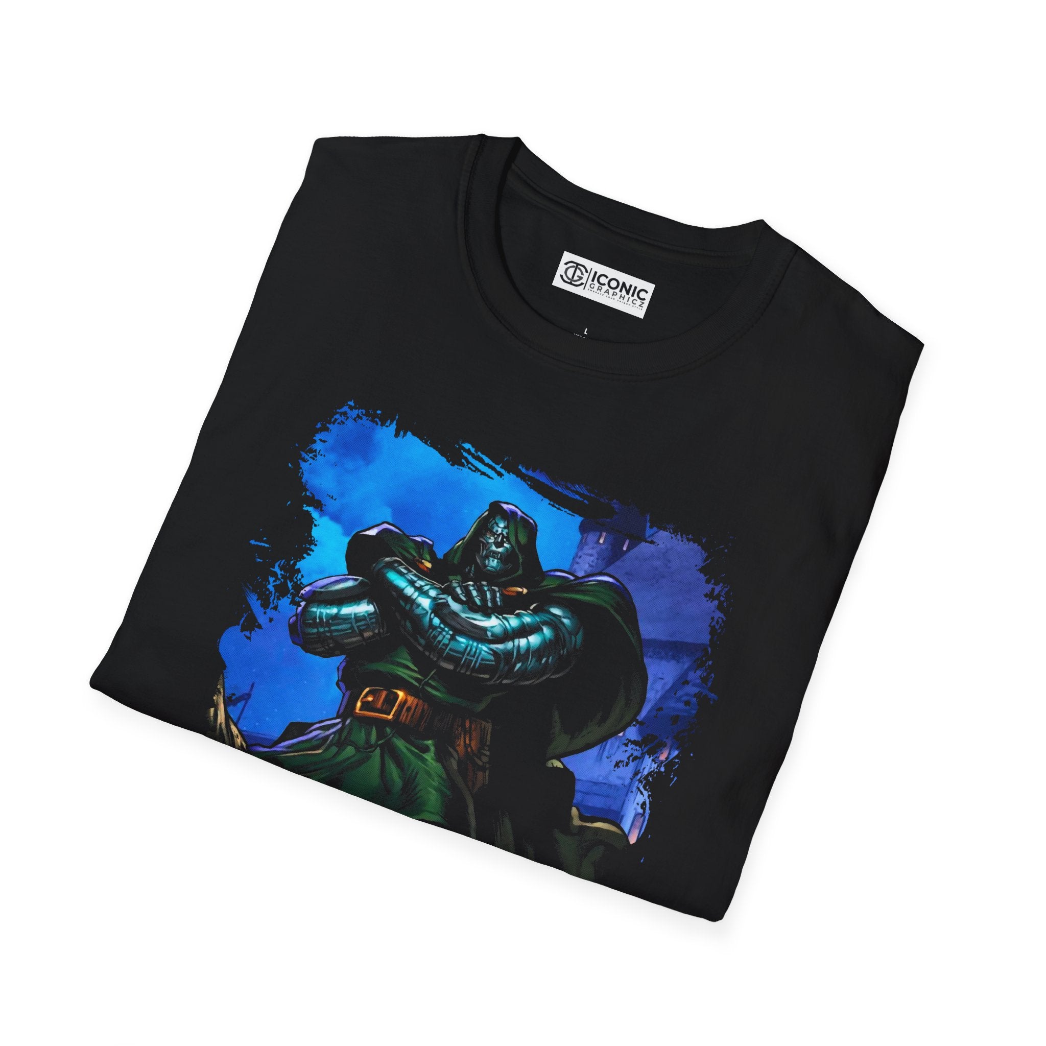 Doctor Doom T-Shirt - IGZ Clothing  - Doctor Doom Unisex Softstyle T-Shirt Best Price 26 at IGZ Clothing 