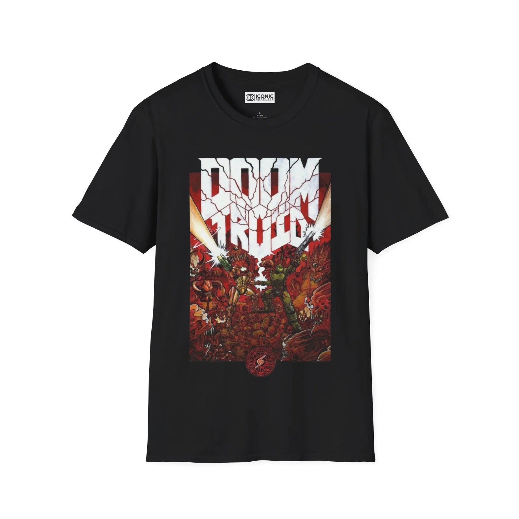 Doom and Samus T-Shirt Printify