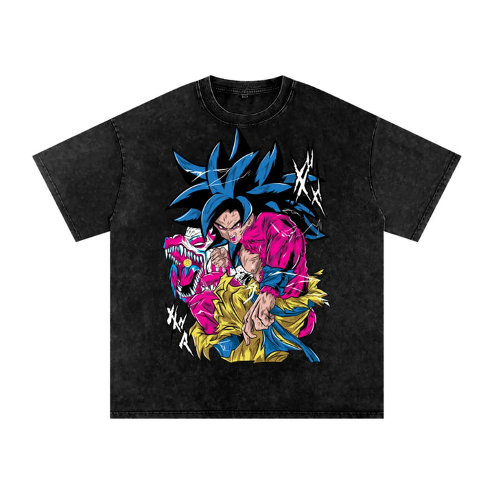 Dragonball GT Goku Acid Wash Oversize T-Shirt ODMPOD