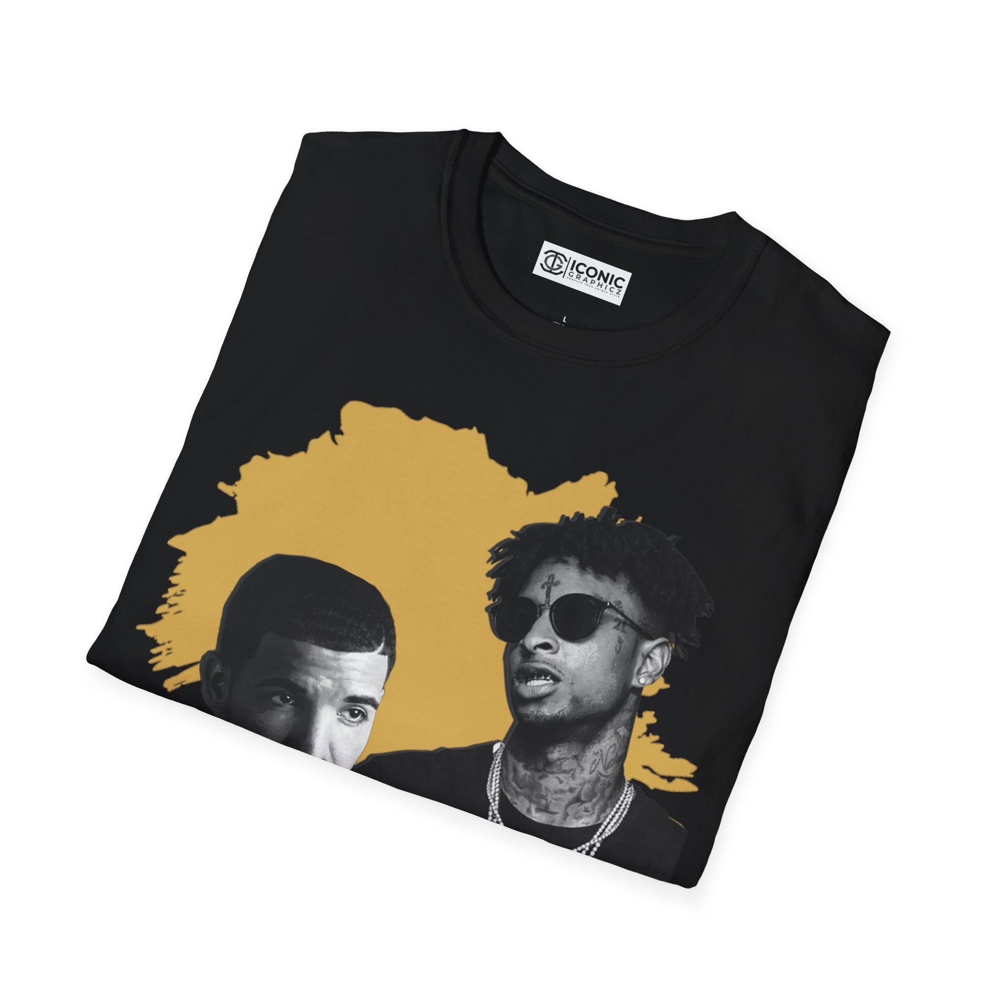 Drake and 21 Savage T-Shirt - IGZ Clothing  - Drake and 21 Savage Unisex Softstyle T-Shirt Best Price 26 at IGZ Clothing 