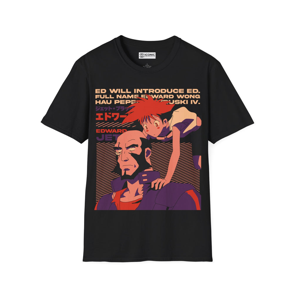 Edward and Jet Cowboy Bebop T-Shirt - IGZ Clothing  - Edward and Jet Unisex Softstyle T-Shirt Best Price 26 at IGZ Clothing 