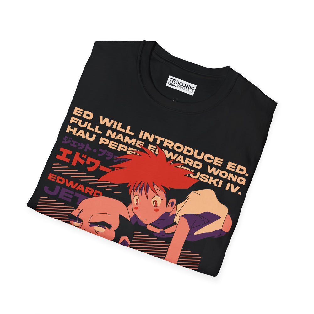 Edward and Jet Cowboy Bebop T-Shirt - IGZ Clothing  - Edward and Jet Unisex Softstyle T-Shirt Best Price 26 at IGZ Clothing 
